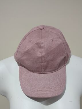 Dusty Rose Suede Baseball Cap